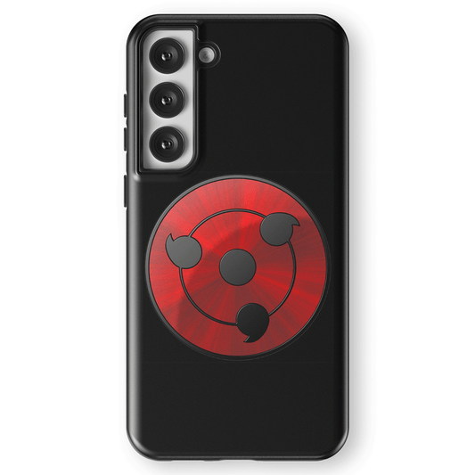 Sharingan Tempered Glass Tough Samsung Case- Tomoe