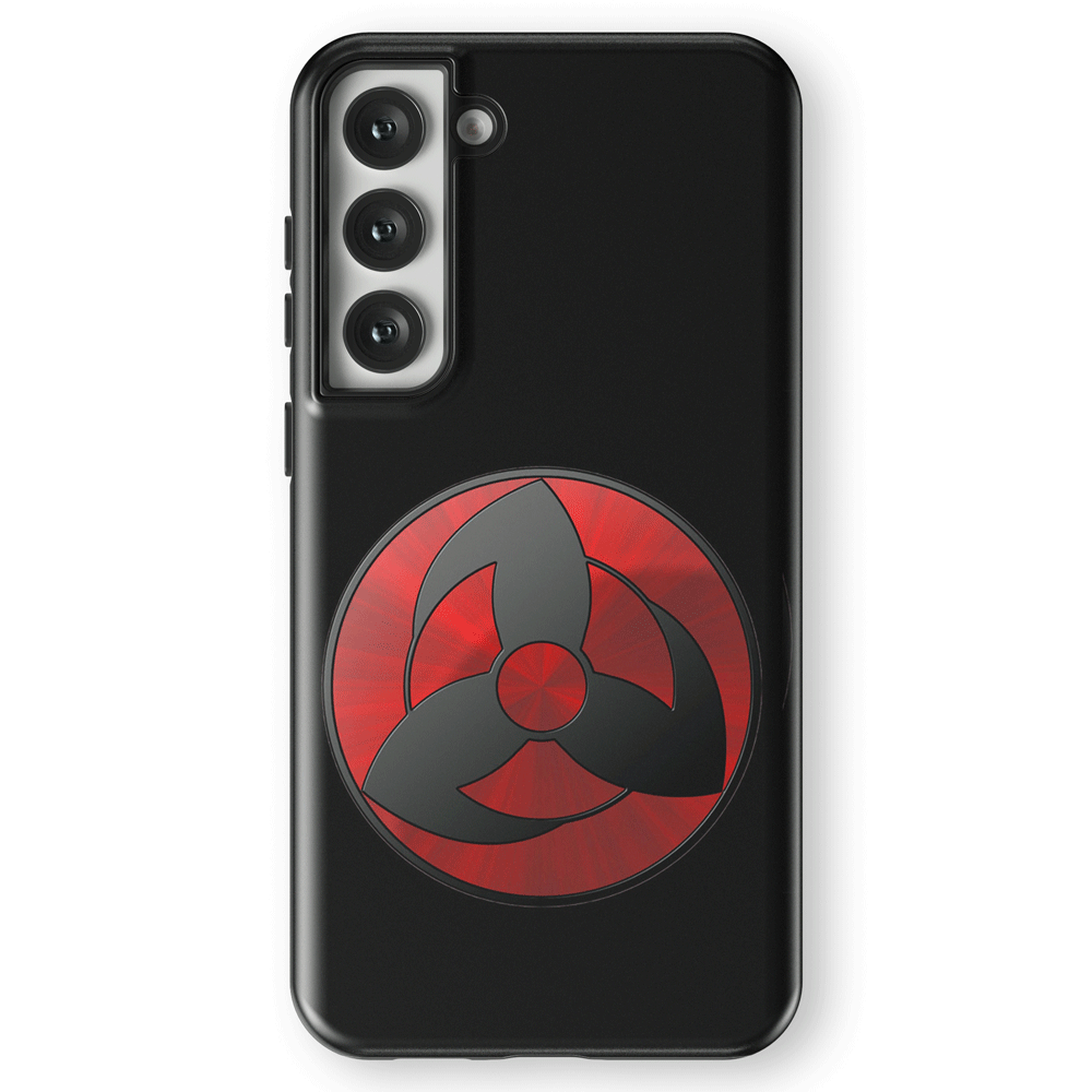 Sharingan Tempered Glass Tough Samsung Case- Obito