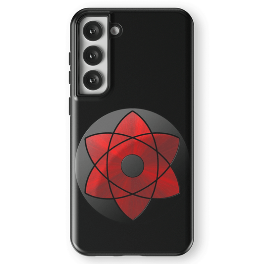 Sharingan Tempered Glass Tough Samsung Case- Sasuke