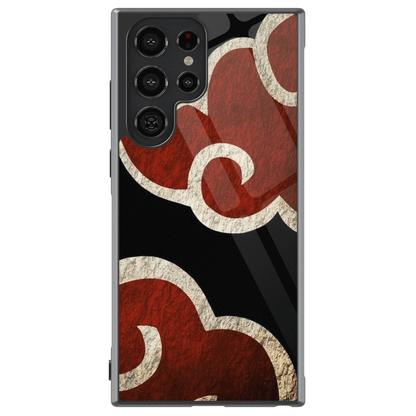 Akatsuki Clouds Tempered Glass Tough Samsung Phone Case