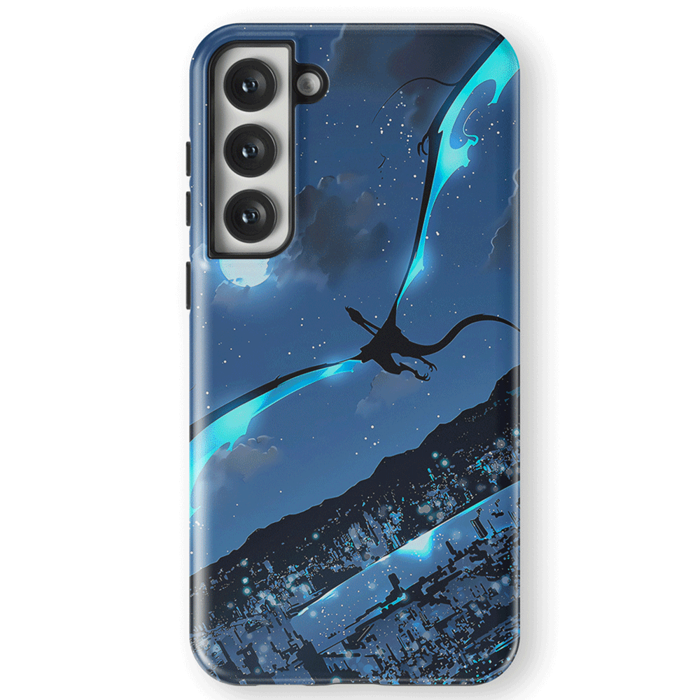 Solo Leveling Kaisel Tempered Glass Tough Samsung Phone Case