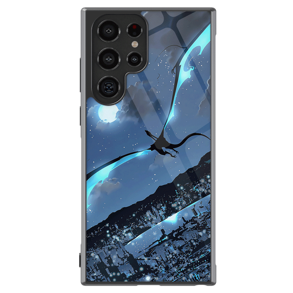 Solo Leveling Kaisel Tempered Glass Tough Samsung Phone Case