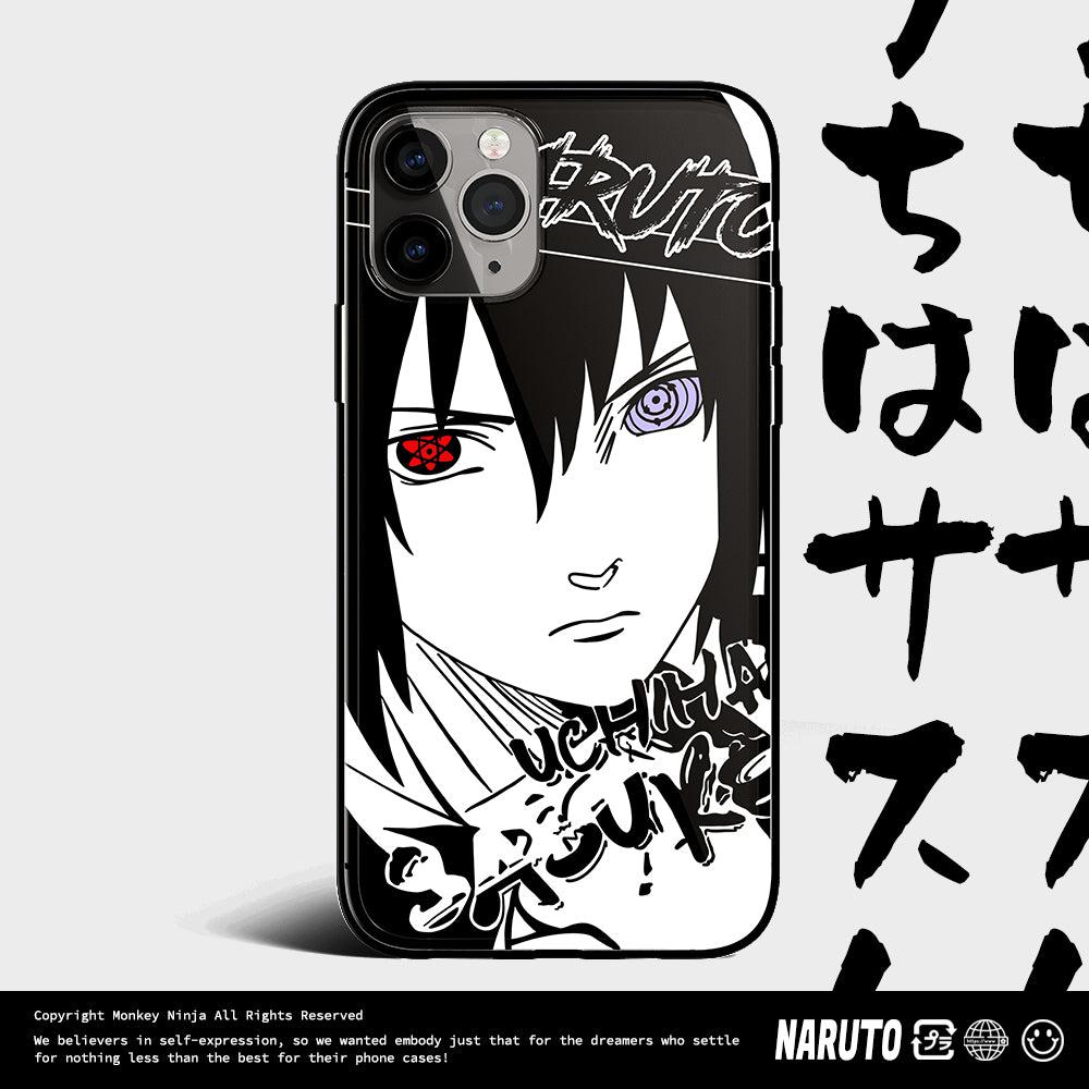 Naruto Characters Sketch Tempered Glass iPhone Case- Madara Pain Sasuke-Phone Case-Monkey Ninja-iPhone X/XS-Madara-Tempered Glass-Monkey Ninja