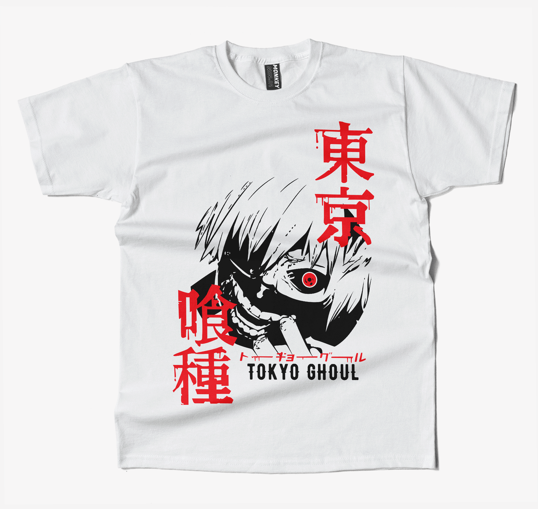 Tokyo Ghoul White Anime T Shirt