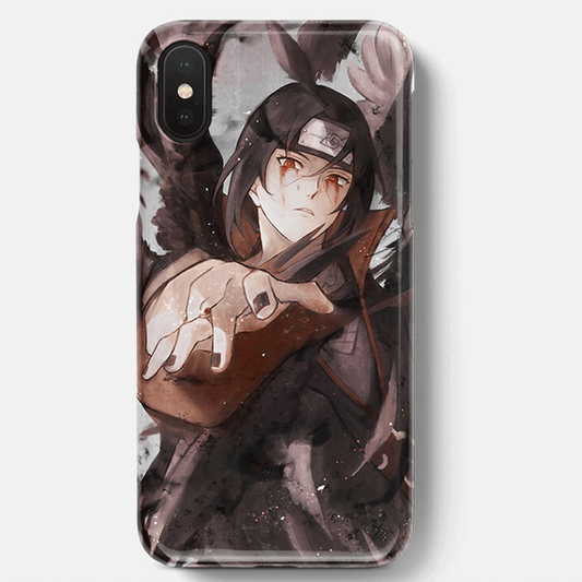 Naruto Anime Character Itachi Soft Silicone Phone Case-Phone Case-Monkey Ninja-iPhone XR-Monkey Ninja