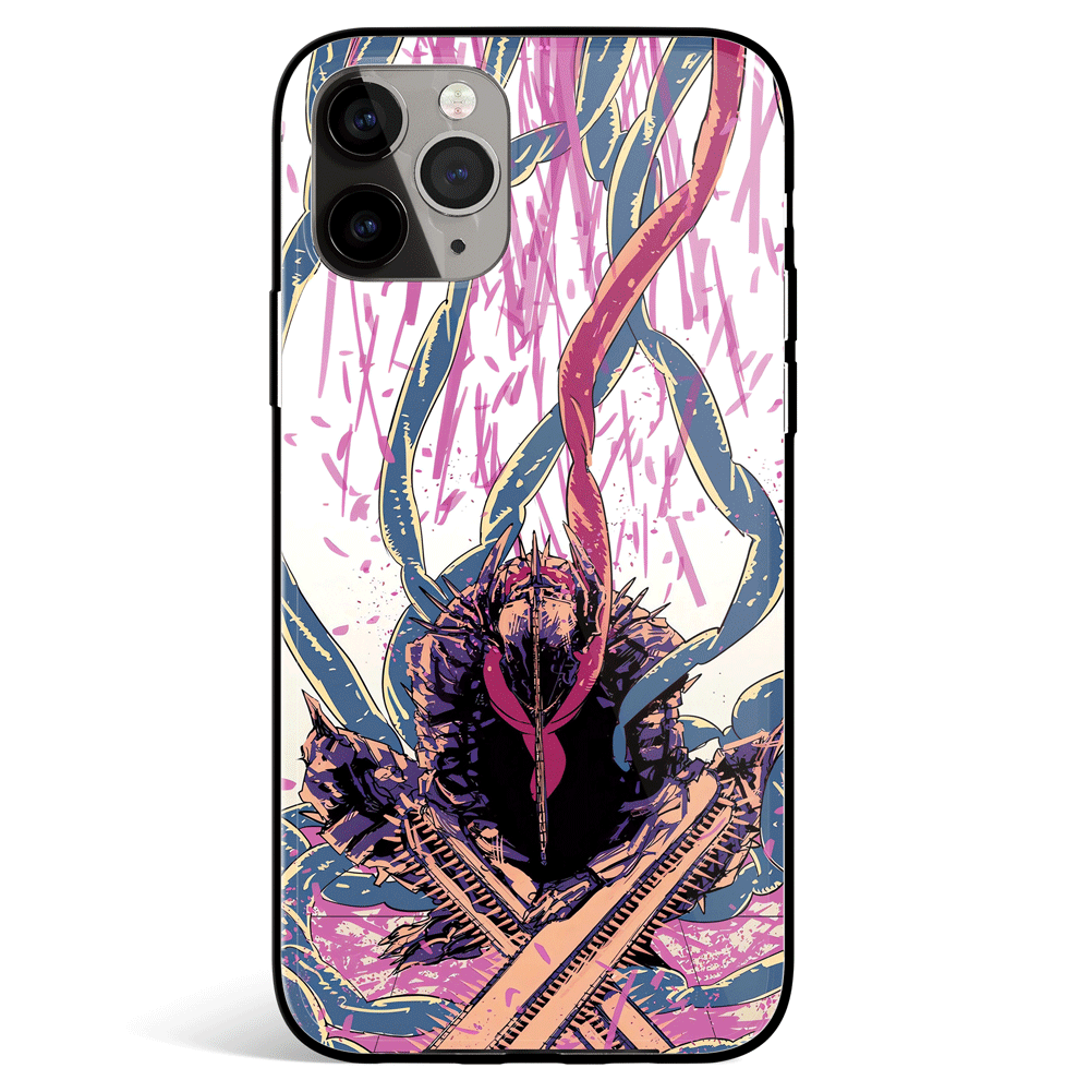 Chainsaw Man Art Tempered Glass Soft Silicone iPhone Case – Monkey Ninja