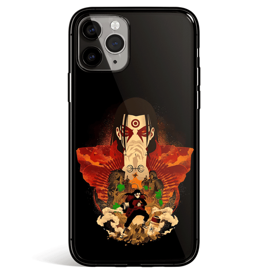 Naruto Madara Landscape Tempered Glass Soft Silicone iPhone Case-Phone Case-Monkey Ninja-iPhone X/XS-Tempered Glass-Monkey Ninja