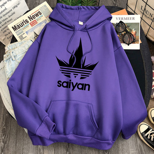 Dragon Ball Saiyan Hoodie-Clothing-Monkey Ninja-Purple-S-Monkey Ninja