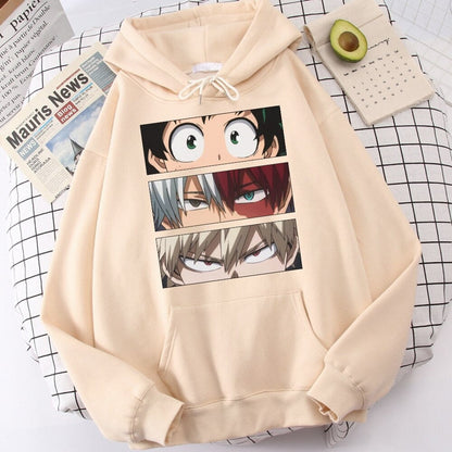 My Hero Academia Hoodie-Clothing-Monkey Ninja-Beige-S-Monkey Ninja