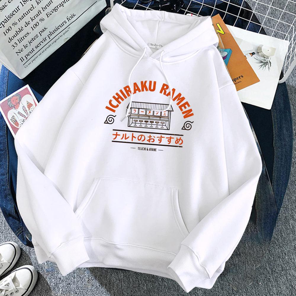 Naruto Ichiraku Ramen Hoodie-Clothing-Monkey Ninja-White-S-Monkey Ninja