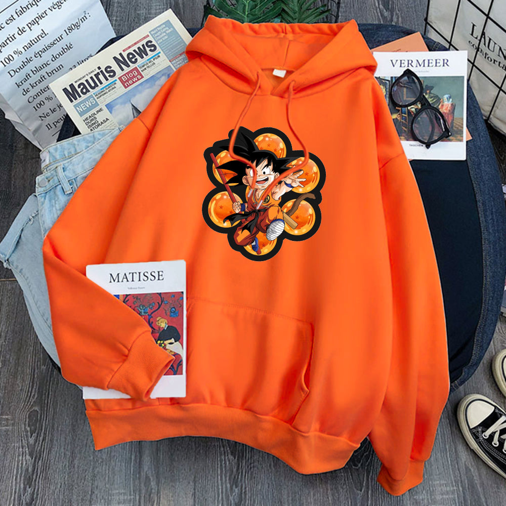 Dragon Ball Kid Goku Hoodie-Clothing-Monkey Ninja-Orange-S-Monkey Ninja