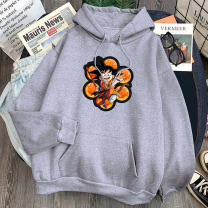 Dragon Ball Kid Goku Hoodie-Clothing-Monkey Ninja-Gray-S-Monkey Ninja