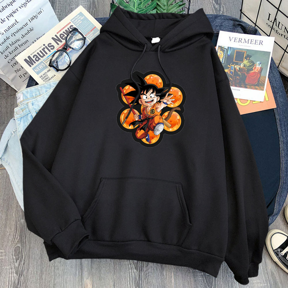 Dragon Ball Kid Goku Hoodie-Clothing-Monkey Ninja-Black-S-Monkey Ninja