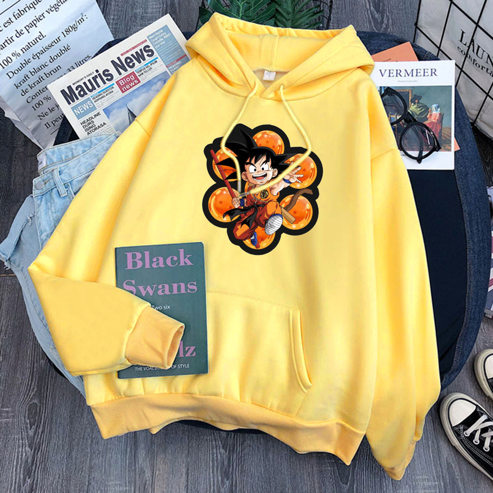 Dragon Ball Kid Goku Hoodie-Clothing-Monkey Ninja-Black-S-Monkey Ninja