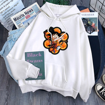 Dragon Ball Kid Goku Hoodie-Clothing-Monkey Ninja-White-S-Monkey Ninja