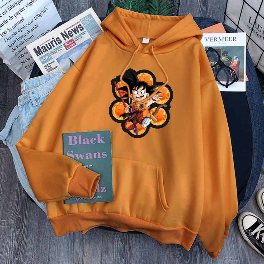 Dragon Ball Kid Goku Hoodie-Clothing-Monkey Ninja-Black-S-Monkey Ninja