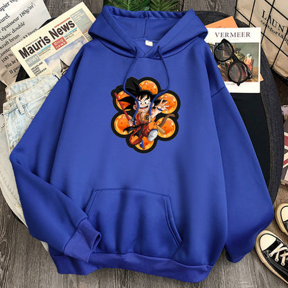 Dragon Ball Kid Goku Hoodie-Clothing-Monkey Ninja-Blue-S-Monkey Ninja