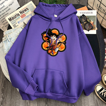 Dragon Ball Kid Goku Hoodie-Clothing-Monkey Ninja-Purple-S-Monkey Ninja