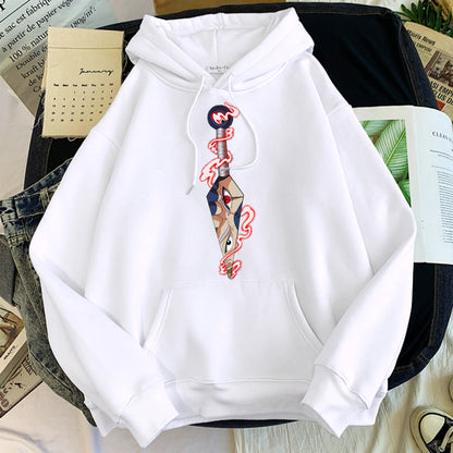 Naruto Kakashi Kunai Hoodie-Clothing-Monkey Ninja-White-S-Monkey Ninja