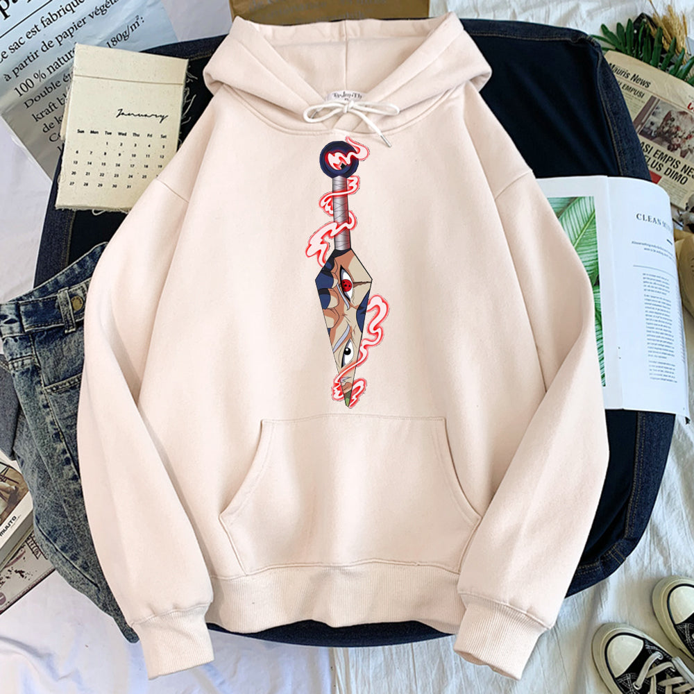 Naruto Kakashi Kunai Hoodie-Clothing-Monkey Ninja-Beige-S-Monkey Ninja