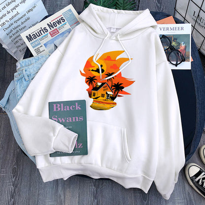 Dragon Ball Kame House Hoodie-Clothing-Monkey Ninja-White-S-Monkey Ninja