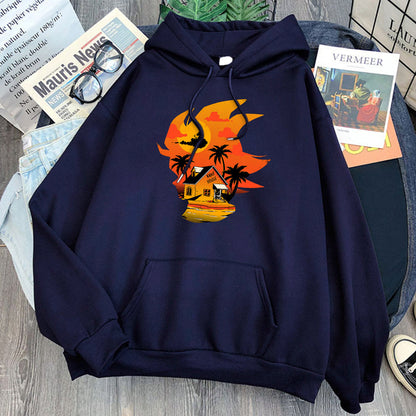 Dragon Ball Kame House Hoodie-Clothing-Monkey Ninja-Dark Blue-S-Monkey Ninja