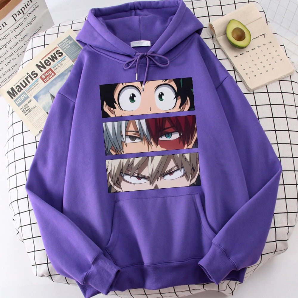 My Hero Academia Hoodie-Clothing-Monkey Ninja-Purple-S-Monkey Ninja