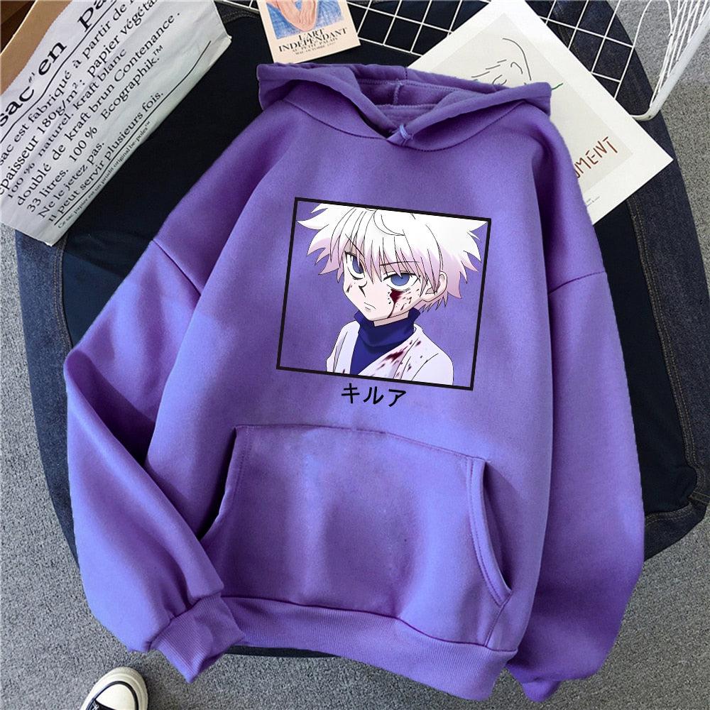 Hunter X Hunter Killua Hoodie-Clothing-Monkey Ninja-Purple-S-Monkey Ninja