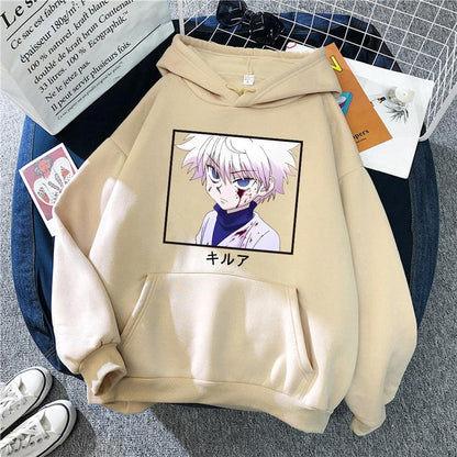 Hunter X Hunter Killua Hoodie-Clothing-Monkey Ninja-Beige-S-Monkey Ninja