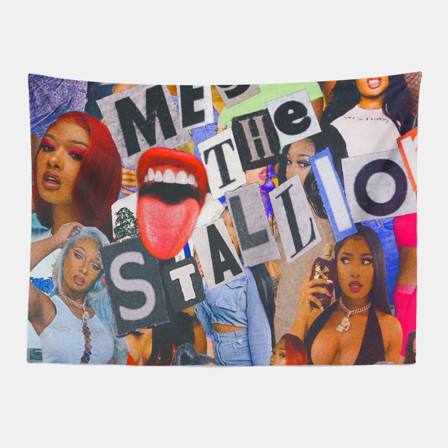 Megan Thee Stallion Rapper Tapestry-Taspetry-Wallarts Lab-100cm * 150cm-Monkey Ninja