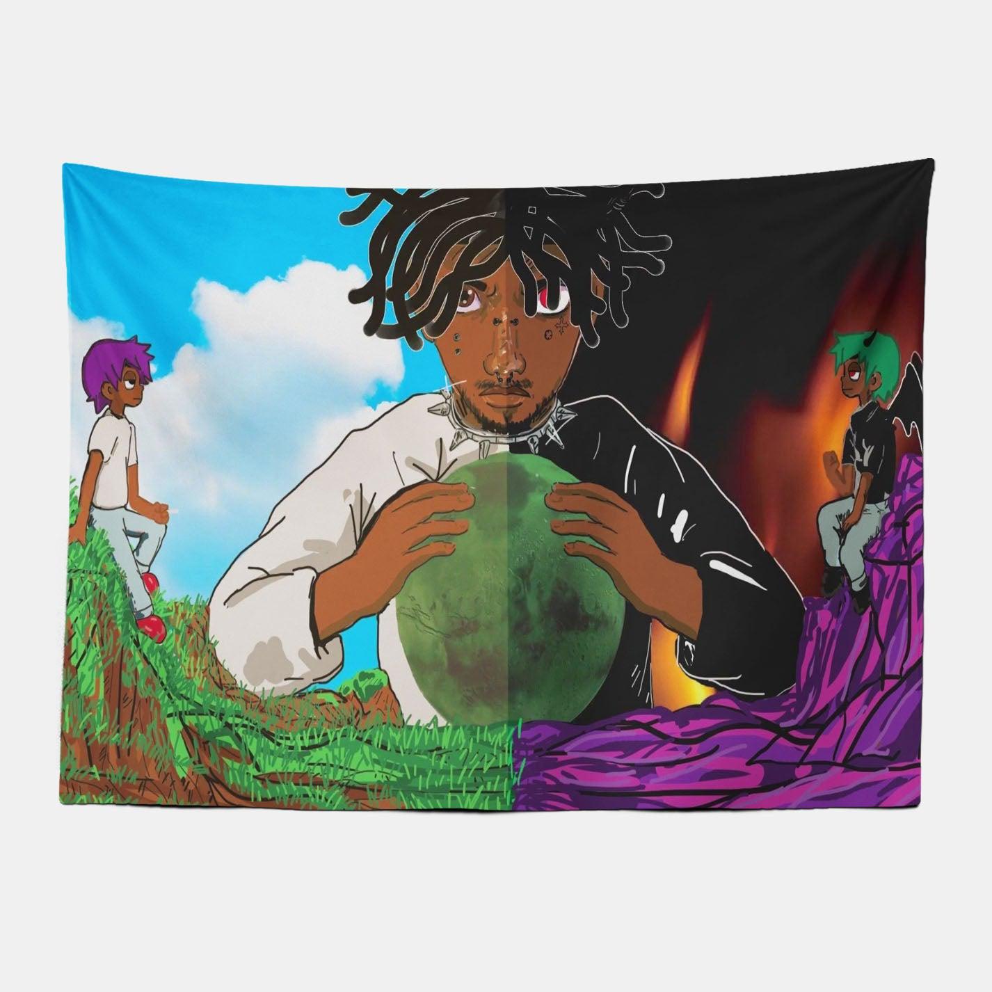 Lil Uzi Vert For Real Rapper Tapestry-Taspetry-Wallarts Lab-100cm * 150cm-Monkey Ninja