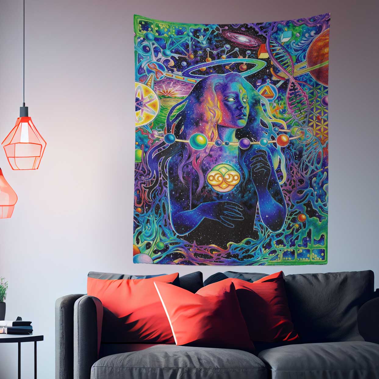 Pandora Goddness Trippy Tapestry-Taspetry-Wallarts Lab-100cm * 150cm-Monkey Ninja