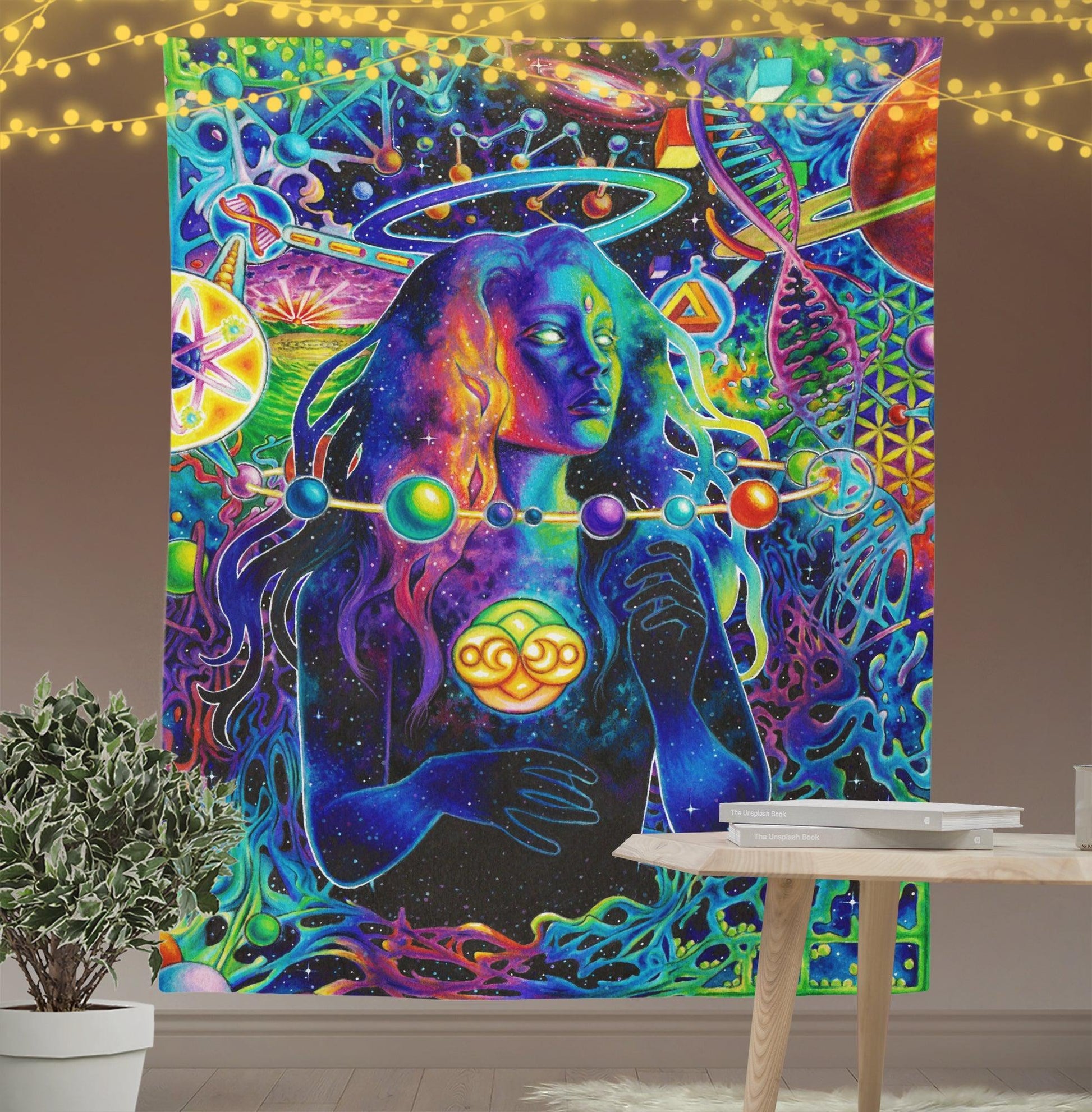 Pandora Goddness Trippy Tapestry-Taspetry-Wallarts Lab-100cm * 150cm-Monkey Ninja