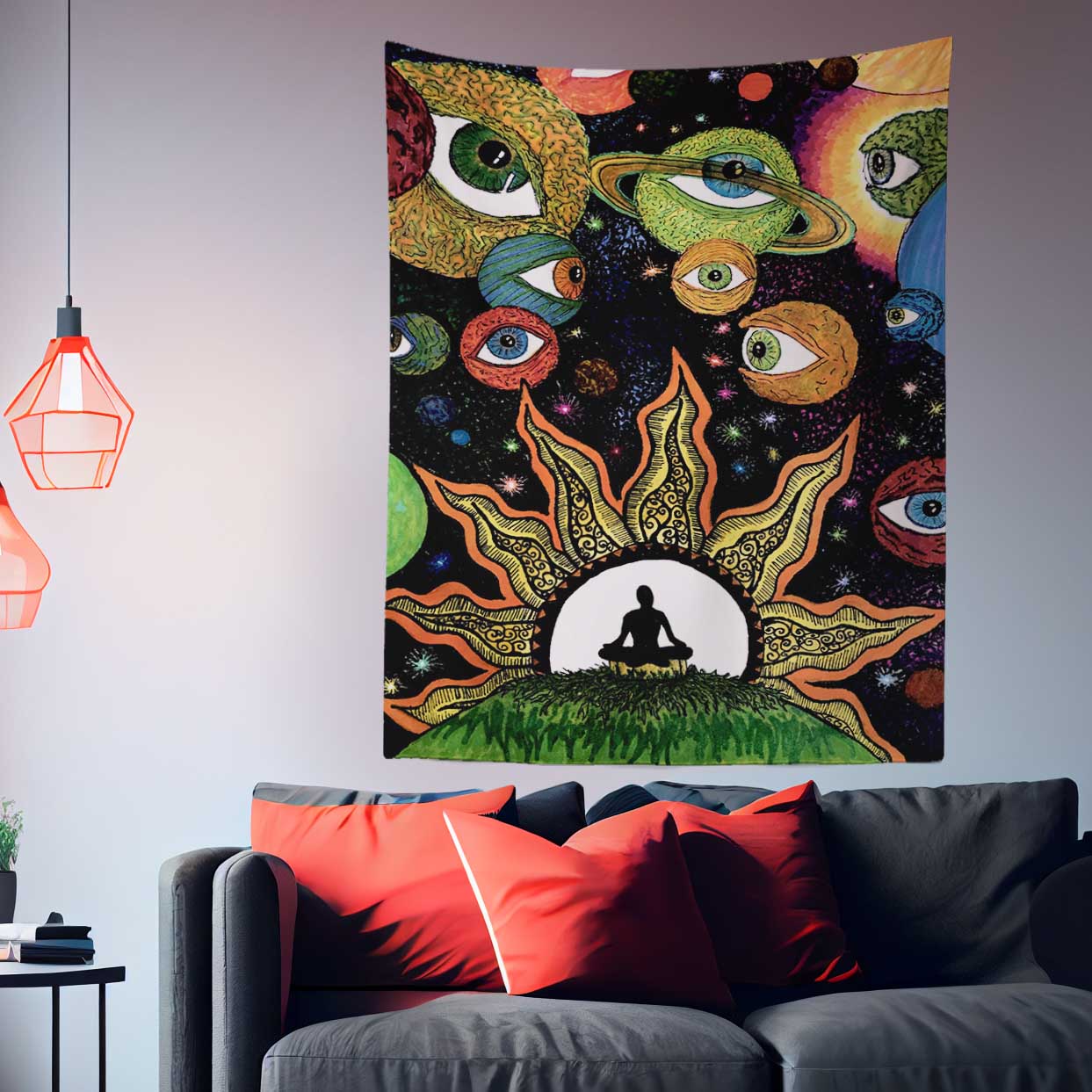 Psychedelic Art Tapestry-Taspetry-Wallarts Lab-100cm * 150cm-Monkey Ninja