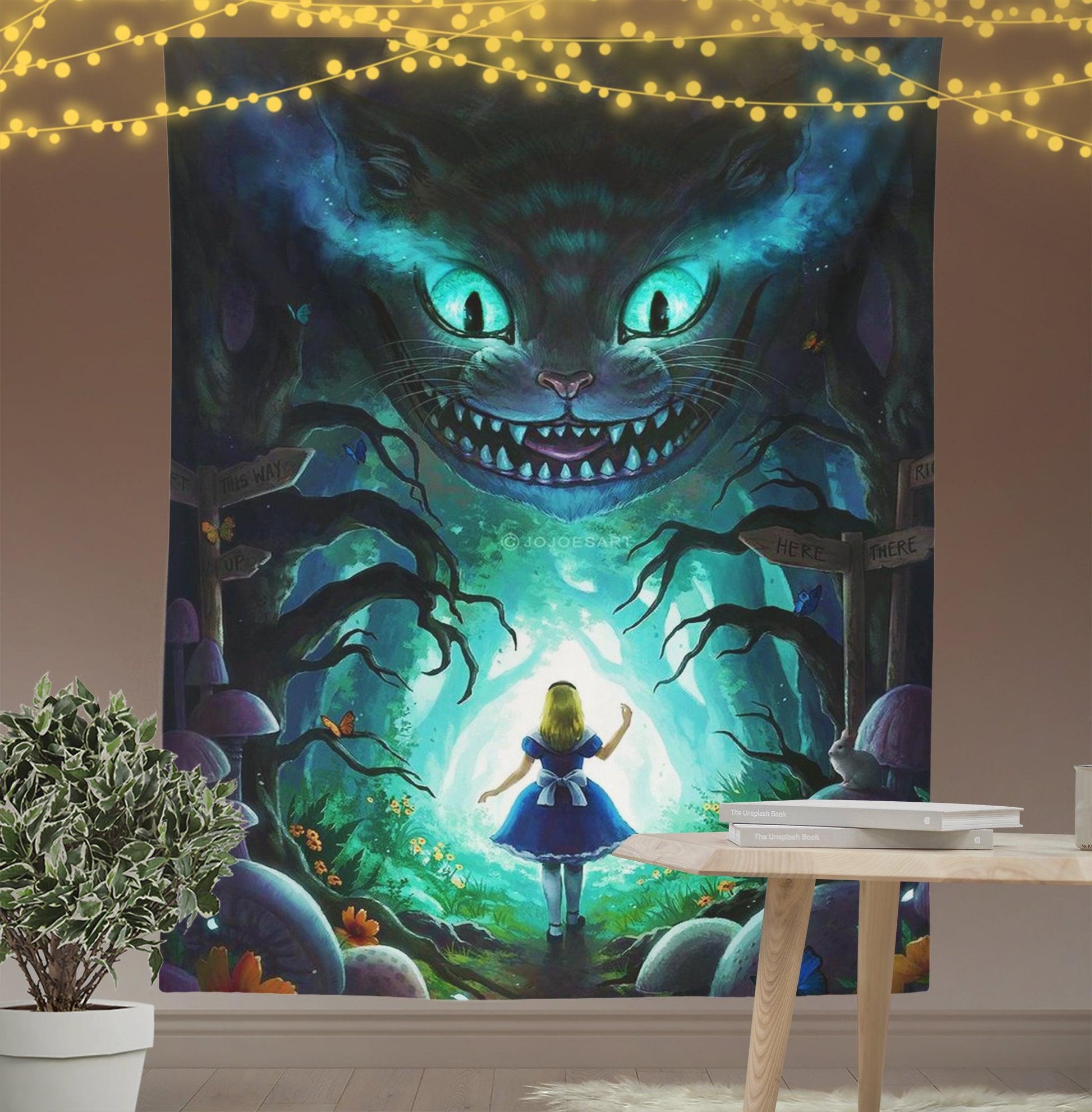 Alice and Cat Tapestry-Taspetry-Wallarts Lab-100cm * 150cm-Monkey Ninja