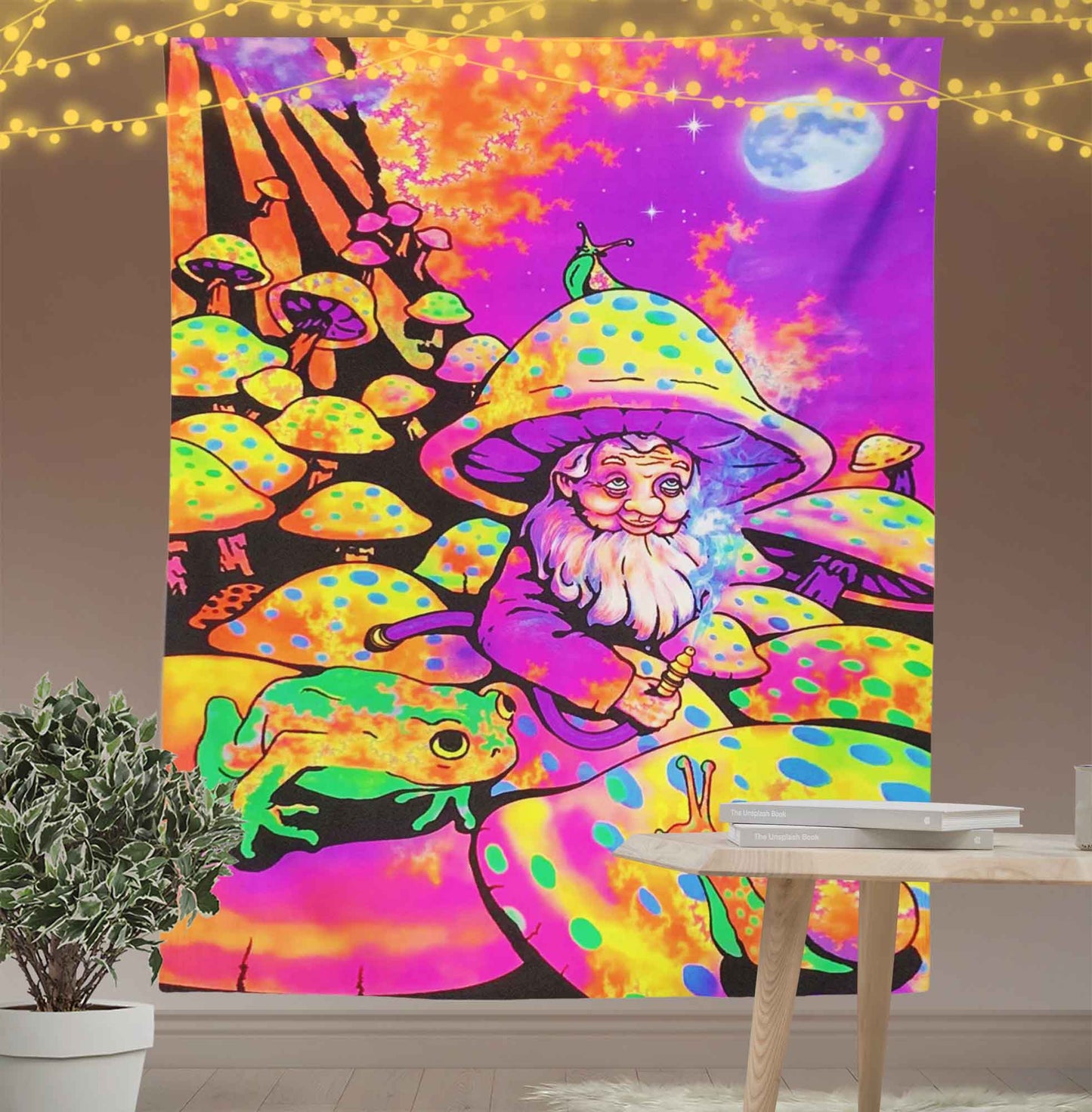 Mushroom Man Psychedelic Tapestry-Taspetry-Wallarts Lab-100cm * 150cm-Monkey Ninja