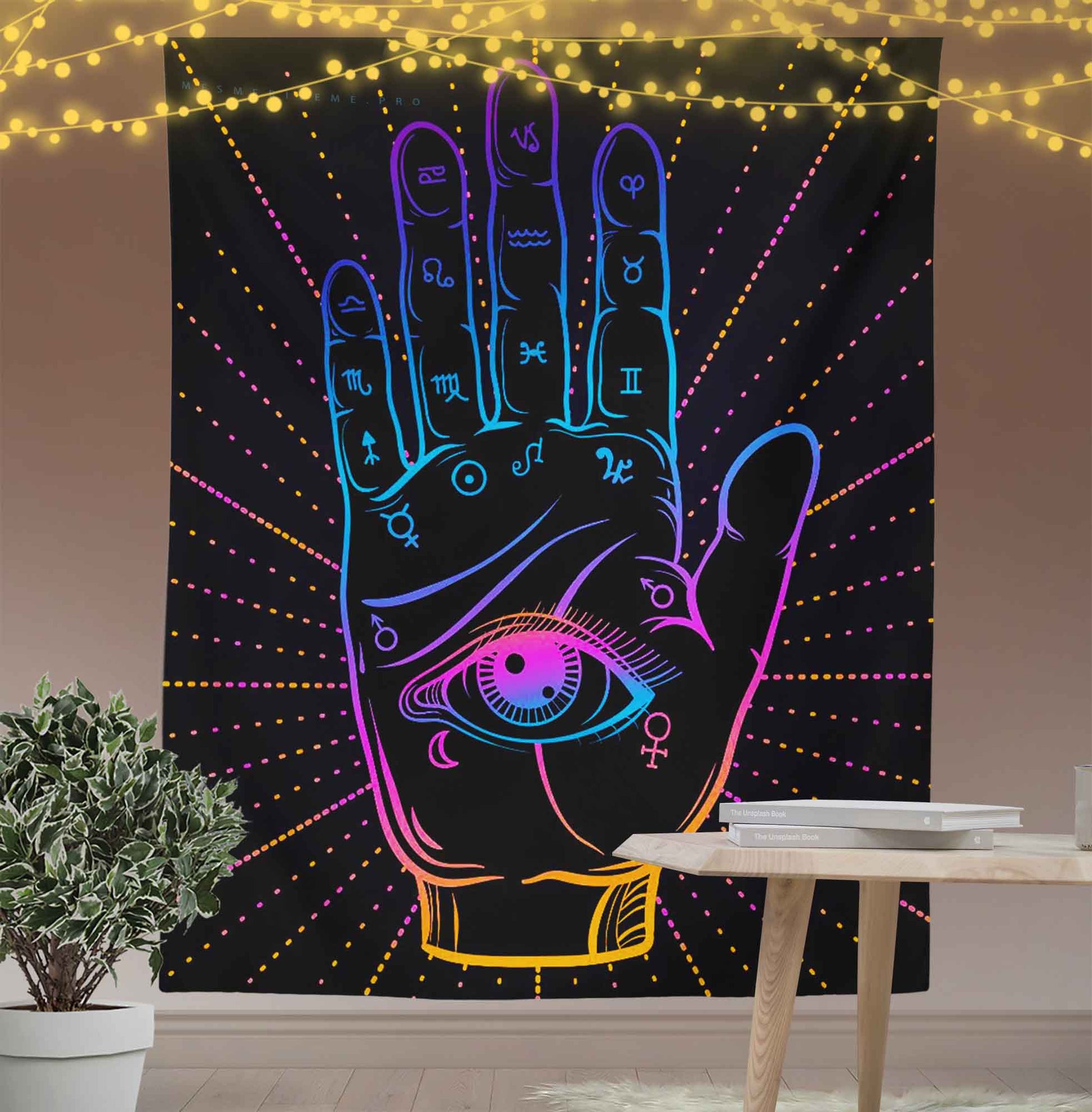 Fortune Teller Hand Tapestry-Taspetry-Wallarts Lab-100cm * 150cm-Monkey Ninja