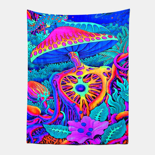 Psychedelic Spy Shroom Tapestry-Taspetry-Wallarts Lab-100cm * 150cm-Monkey Ninja