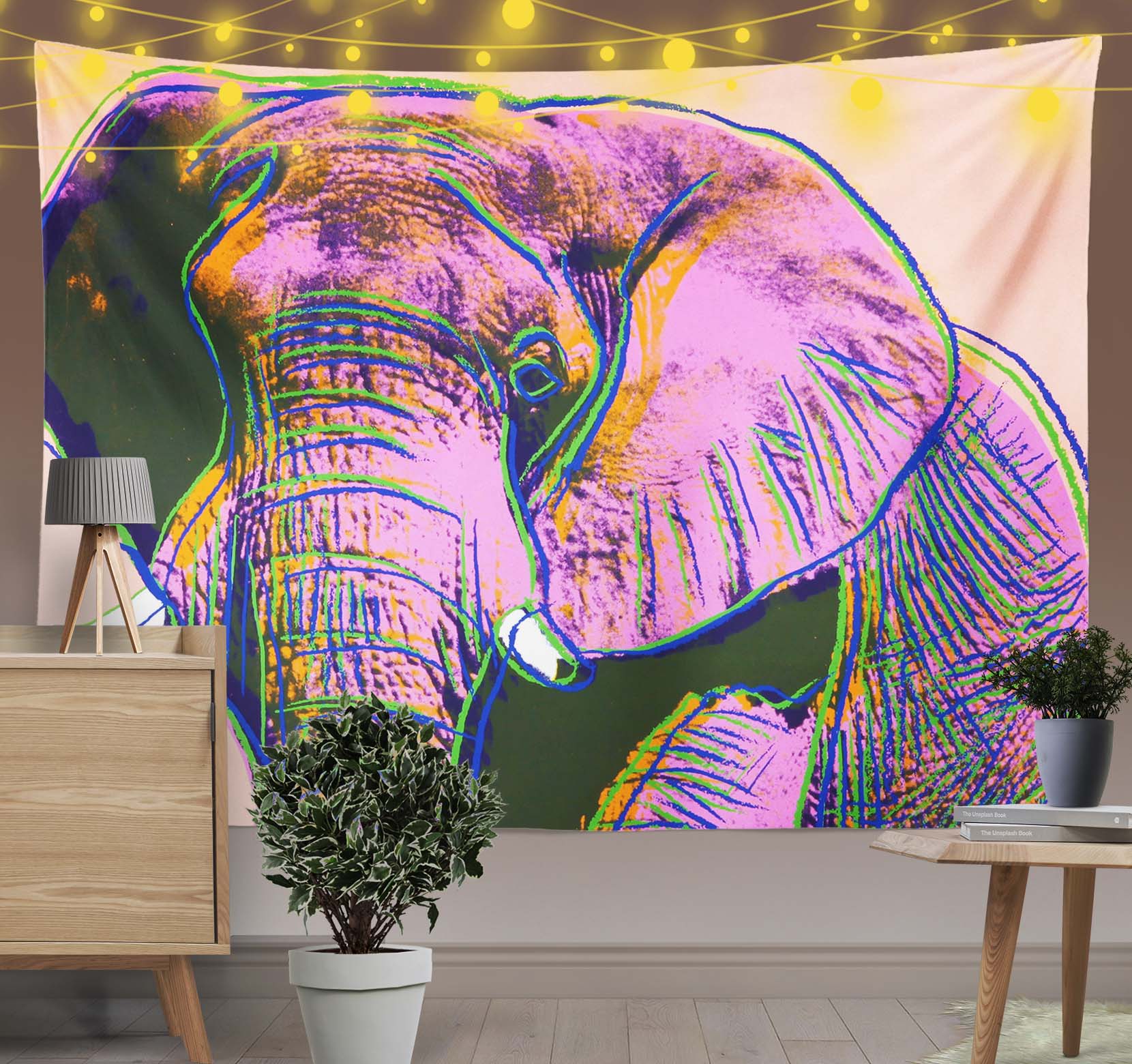 Hippie Elephant Tapestry-Taspetry-Wallarts Lab-100cm * 150cm-Monkey Ninja