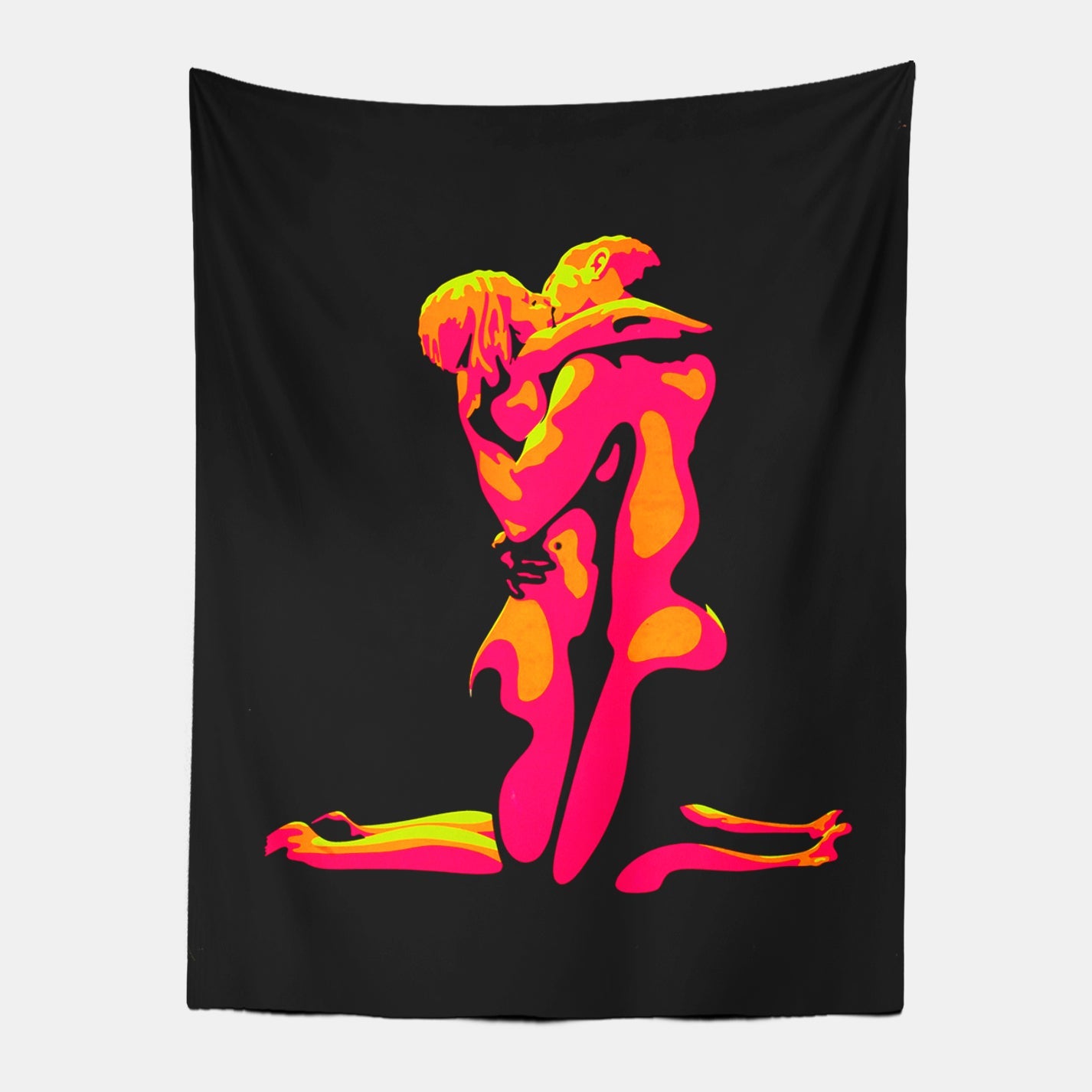 Flaming Kissing Lover Tapestry-Taspetry-Wallarts Lab-100cm * 150cm-Monkey Ninja