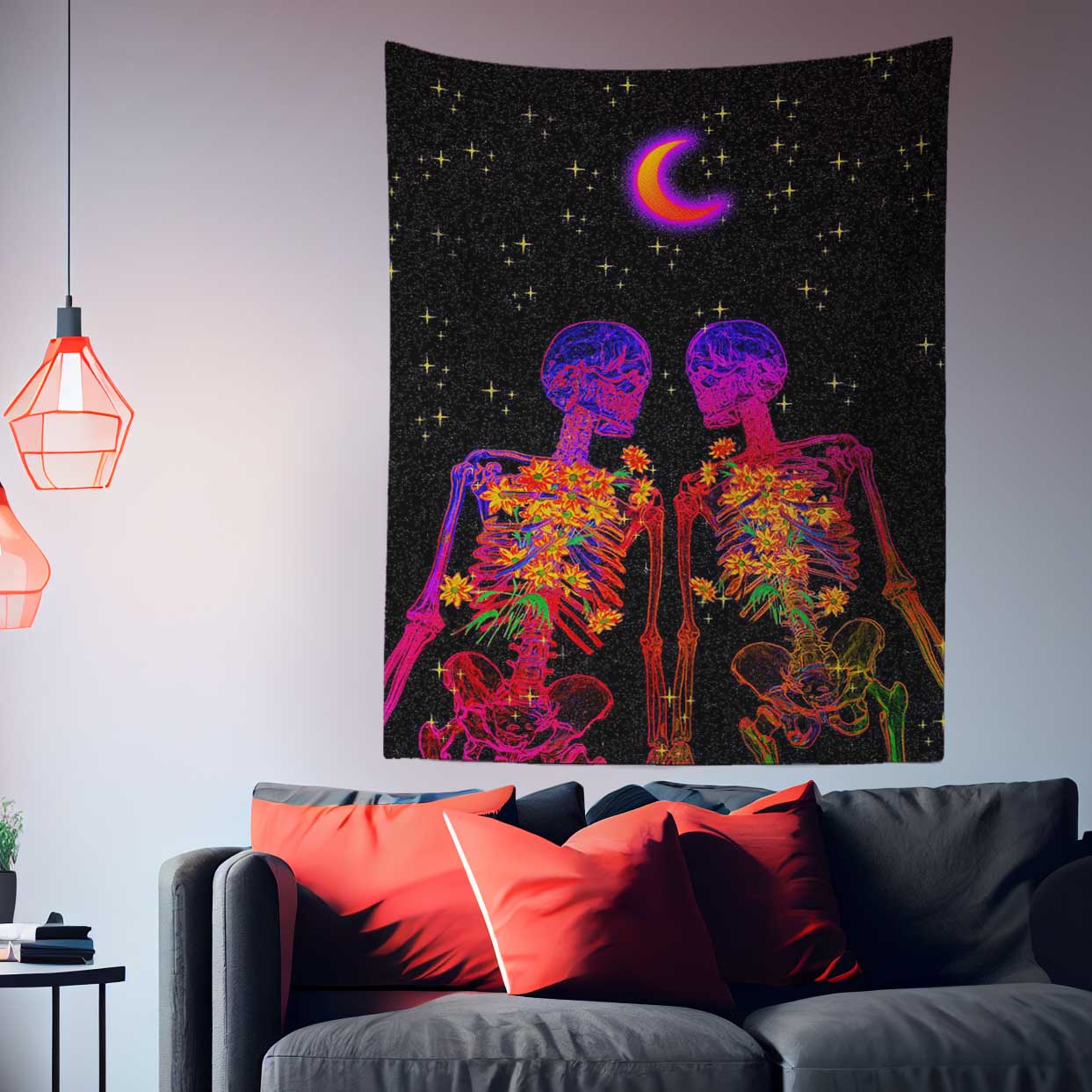 Colorfull Skull Tapestry-Taspetry-Wallarts Lab-100cm * 150cm-Monkey Ninja