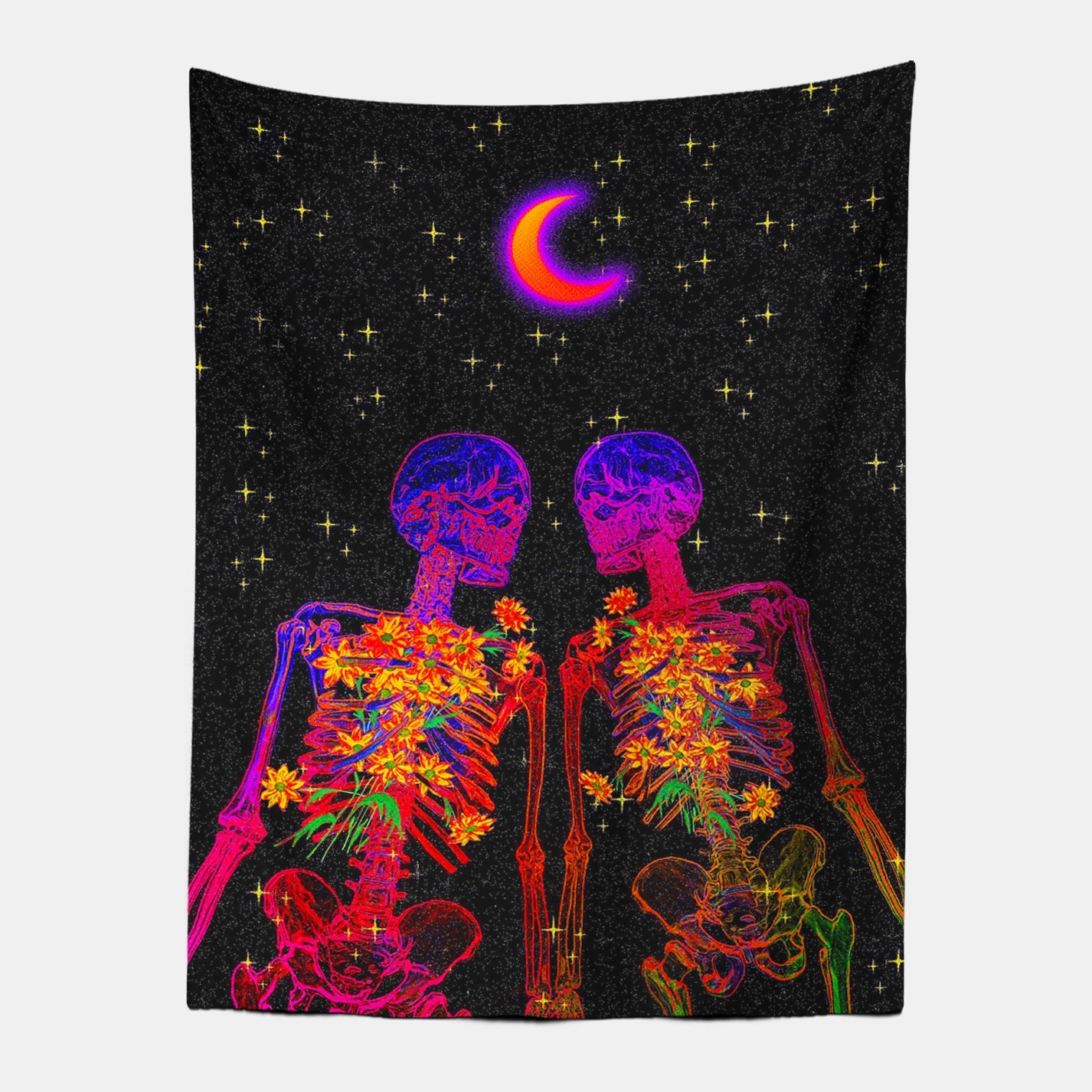 Colorfull Skull Tapestry-Taspetry-Wallarts Lab-100cm * 150cm-Monkey Ninja