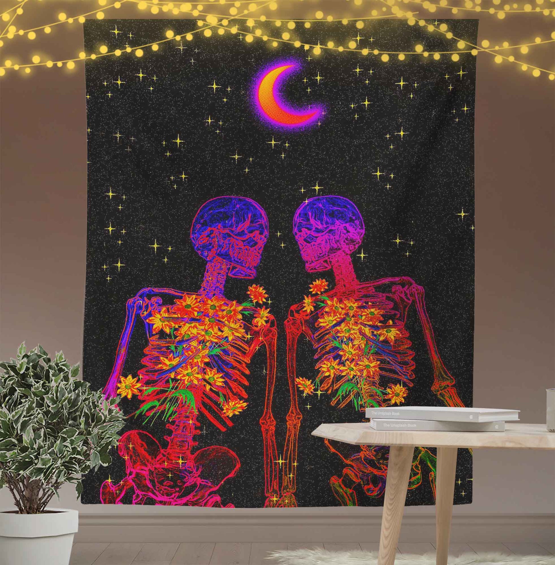 Colorfull Skull Tapestry-Taspetry-Wallarts Lab-100cm * 150cm-Monkey Ninja