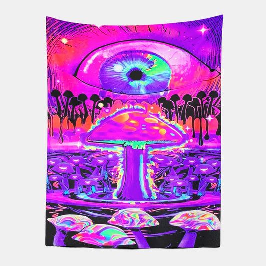 Psychedelic Mushroom Trippy Tapestry-Taspetry-Wallarts Lab-100cm * 150cm-Monkey Ninja