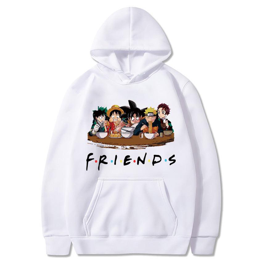 FRIENDS Hoodie-Clothing-Monkey Ninja-White-XS-Monkey Ninja