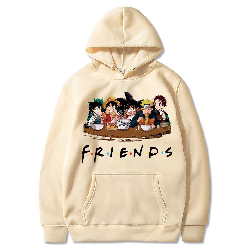 FRIENDS Hoodie-Clothing-Monkey Ninja-Beige-XS-Monkey Ninja