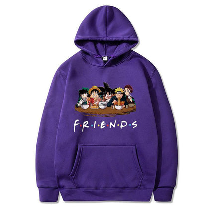 FRIENDS Hoodie-Clothing-Monkey Ninja-Purple-XS-Monkey Ninja