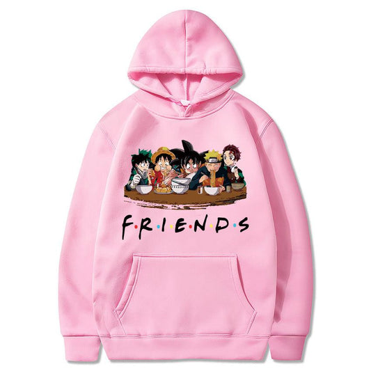 FRIENDS Hoodie-Clothing-Monkey Ninja-Pink-XS-Monkey Ninja