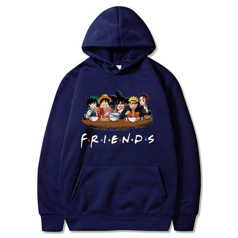 FRIENDS Hoodie-Clothing-Monkey Ninja-Navy Blue-XS-Monkey Ninja