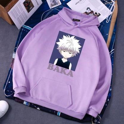 Hunter X Hunter Killua Baka Hoodie-Clothing-Monkey Ninja-Purple-S-Monkey Ninja